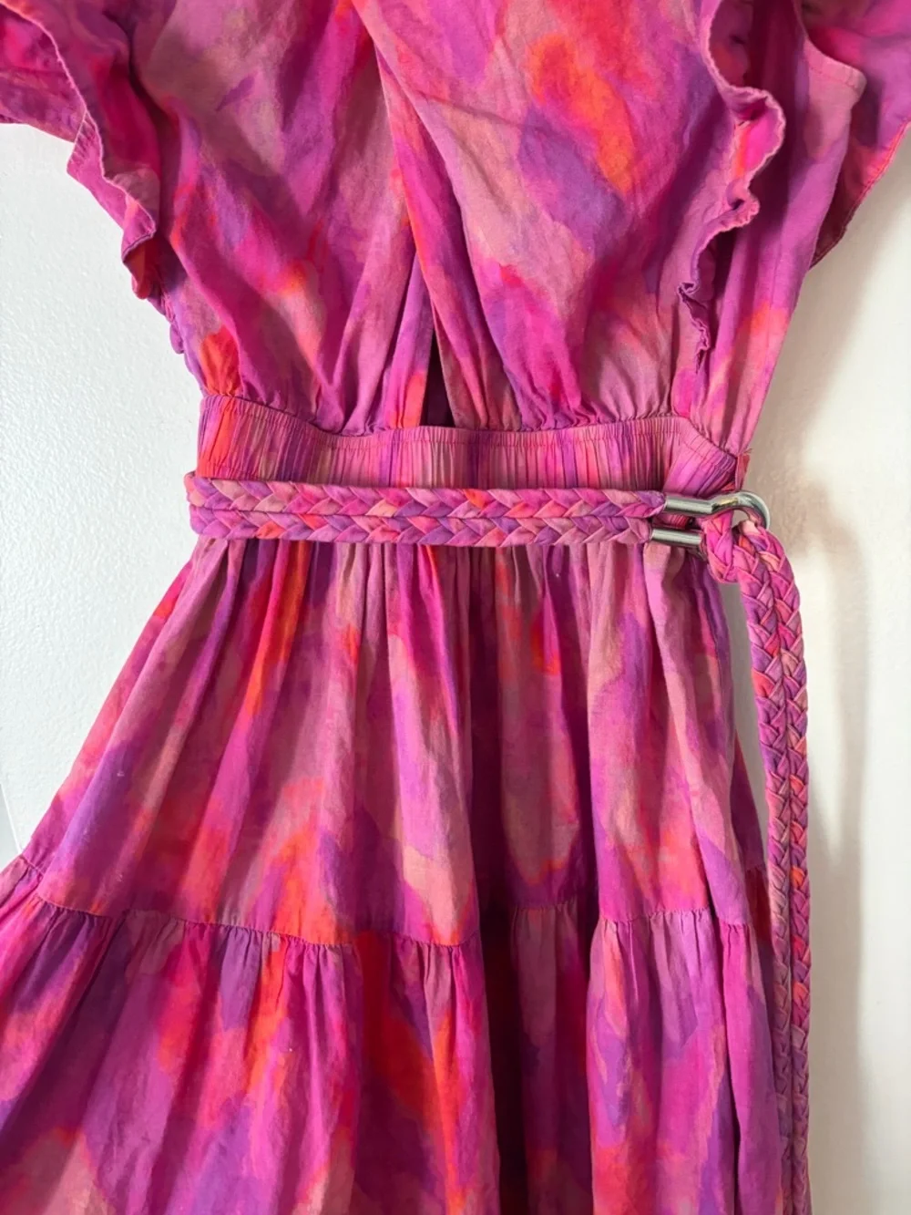 10 Crosby Derek Lam | Finn Ruffle Wrap Dress - Picture 5 of 10